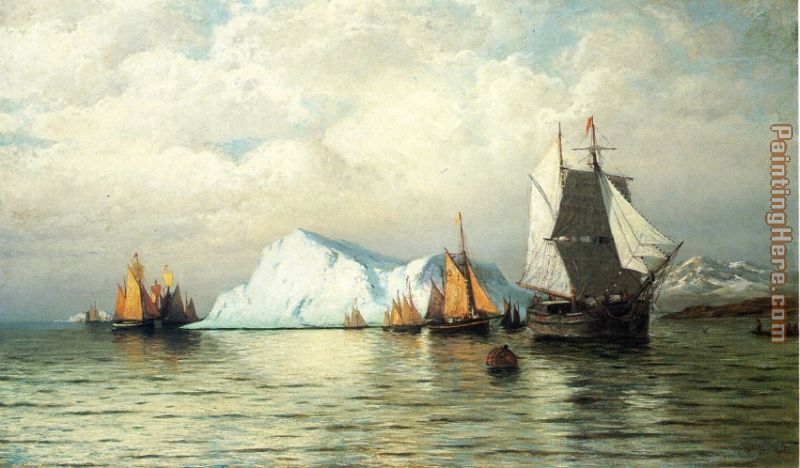 Arctic Caravan painting - William Bradford Arctic Caravan art painting
